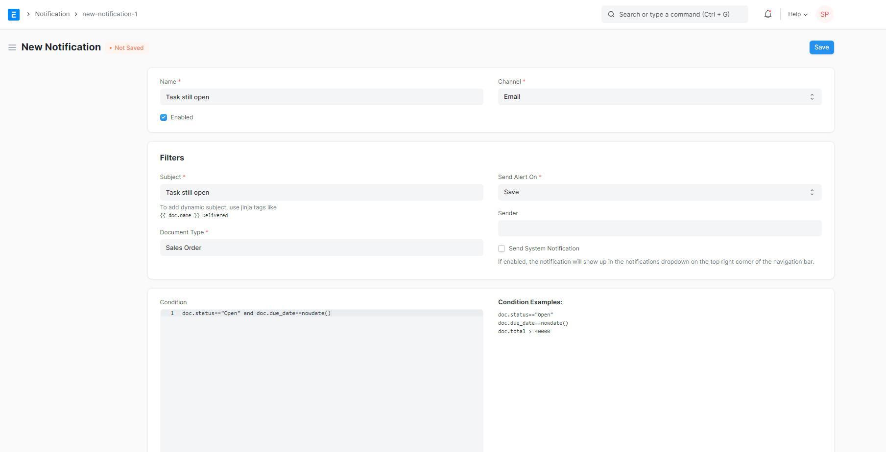 notification screenshot